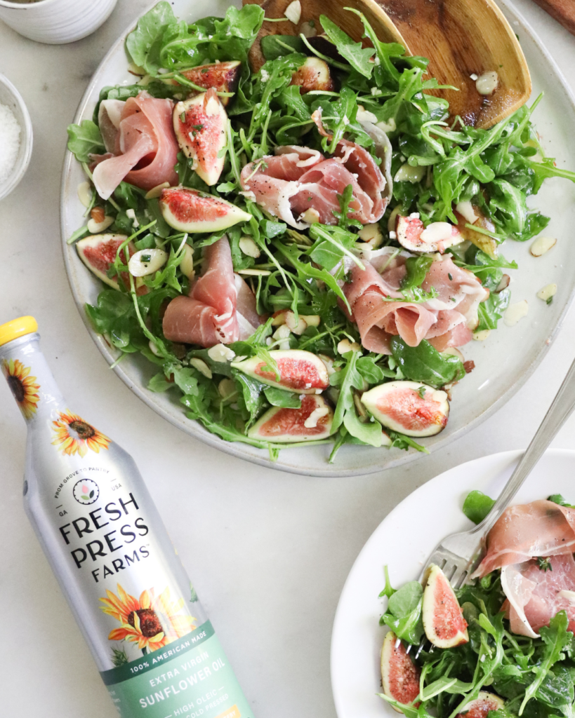 Prosciutto and Fig Salad with White Balsamic Vinaigrette Whole30